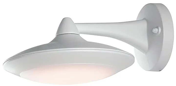 Applique LED moderno da esterno Alyson bianco IP44, luce bianco naturale 800 lumen, INTEC