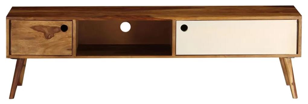 Mobile porta tv 140x30x40 cm in legno massello di sheesham