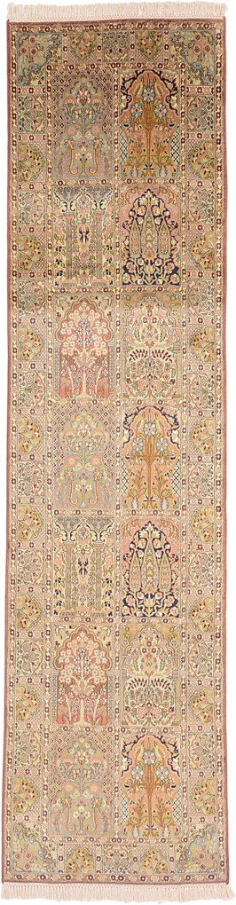 Cashmere Silk Tappeto 300x90 (Indian) Annodato A Mano