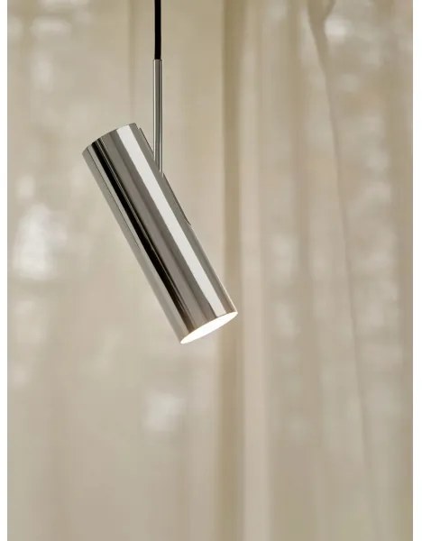 Nordlux - Lampada a sospensione su cavo MIB 1x GU10/20W/230V cromo lucido