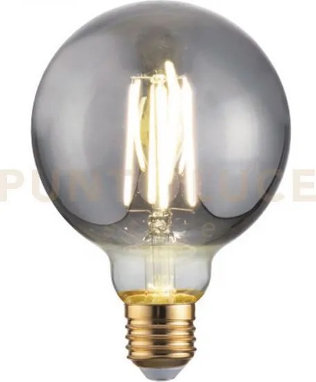 Lampadina led filamento smoke attacco e27 8w 210lm 1800k 300° 95x13...