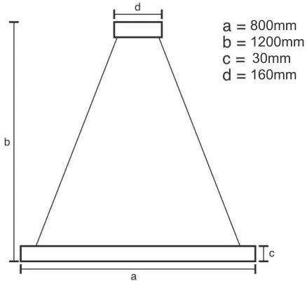 Lampadario a sospensione con filo LED dimmerabile LED/55W/230V 3000-6500K + telecomando