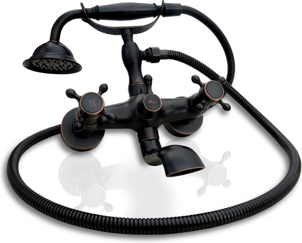 Rubinetto da vasca Rea Retro Old Black
