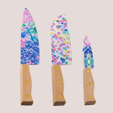 Set di 3 coltelli magnetici Ganivets Multicolore Fresh - Sklum