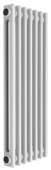 Radiatore acqua calda Comby in acciaio 2 colonne, 7 elementi, interasse 535 mm, bianco