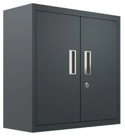 Armadio sospeso metallico AR SHELVING in acciaio, antracite L 70 x H 40 x P 30 cm 2 ante, adatto per interno