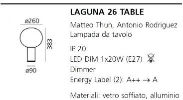 Artemide laguna 26 tavolo struttura ottone
