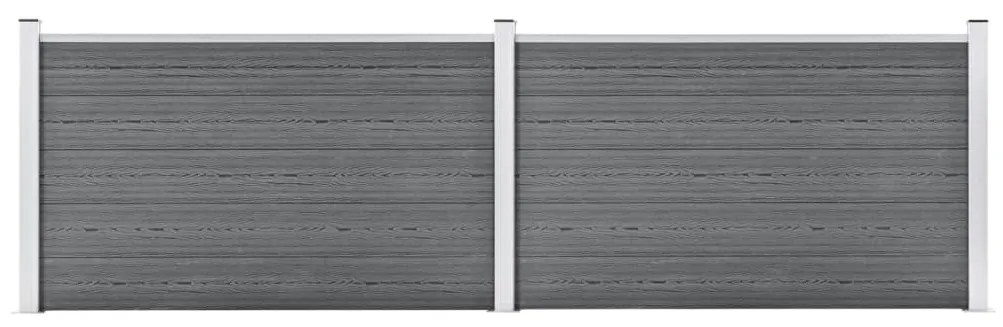 Recinzione Da Giardino İn Wpc 353x106 Cm Grigia /