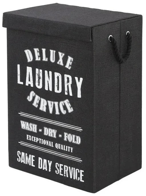 Cesta Portabiancheria stile industry con Strappo in colore Nero
