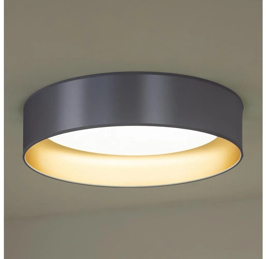 Duolla - Plafoniera LED ROLLER LED/24W/230V diametro 45 cm argento/oro