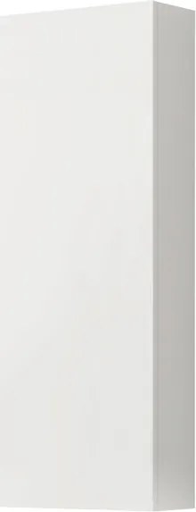 Pensile bagno Brera laccato opaco bianco, 1 anta apertura da sinistra P 17 x L 30 x H 90 cm
