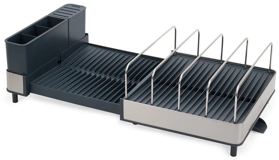 Scolapiatti in metallo blu-argento Extend - Joseph Joseph