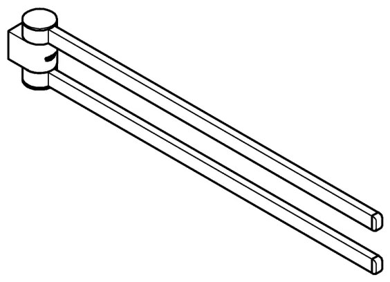 GROHE 41063000 - Porta asciugamani SELECTION 441 mm cromo lucido