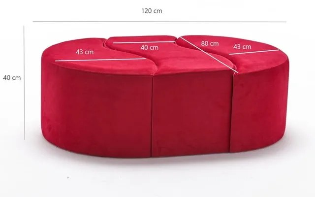 Sgabello rosso Alya - Artie