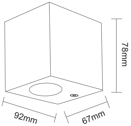 Applique da esterno BOSTON 1xGU10/10W/230V IP44