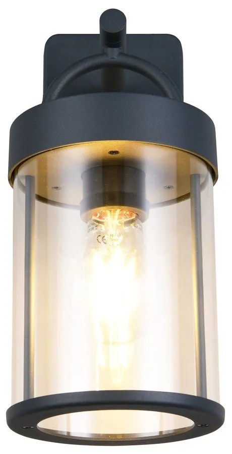 Illuminazione esterna da parete (altezza totale 29 cm) Almeria – Reality