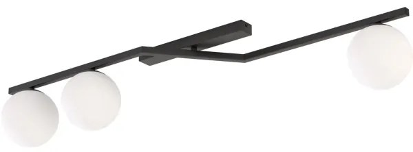 Plafoniera NATON 3xE14/10W/230V nero/bianco