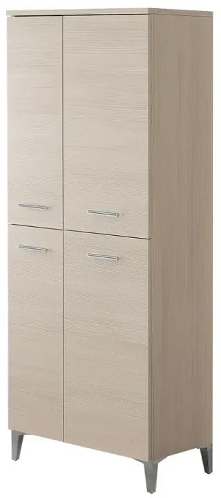 Armadio multiuso larice 153,5 cm con ante e ripiani regolabili Desya