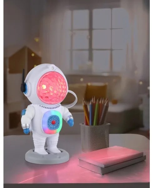 Globo 28084 - Lampada da tavolo LED RGB COSMO LED/6W/5V astronauta bianca