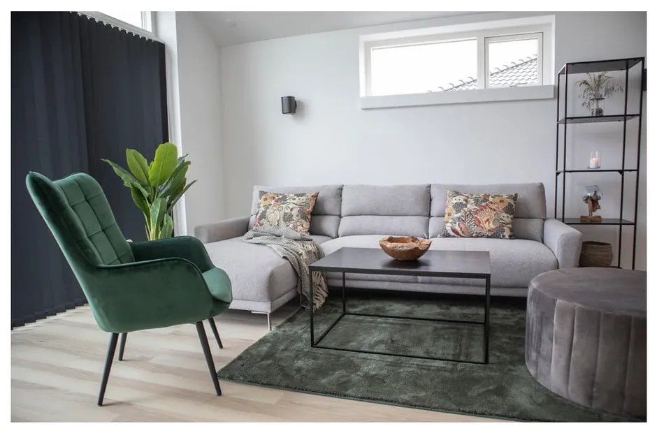 Poltrona in velluto verde Glasgow - House Nordic