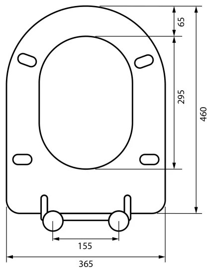 Sapho - Sedile WC SoftClose grigio