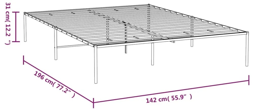 Giroletto in Metallo Nero 135x190 cm