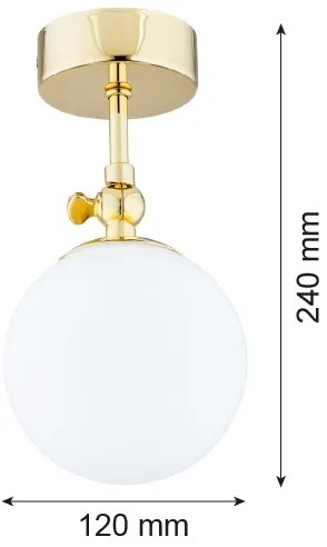 Argon 4001 - Lampadario da bagno a sospensione con supporto rigido LATINA 1xE14/40W/230V IP44