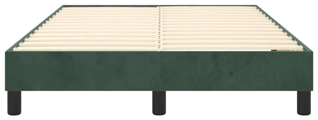 Giroletto a molle verde scuro 120x200 cm in velluto