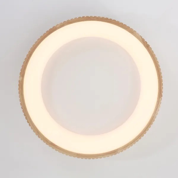 Brilagi - Plafoniera LED FALCON WOOD MODERN LED/40W/230V Ø 60 cm, finitura in legno
