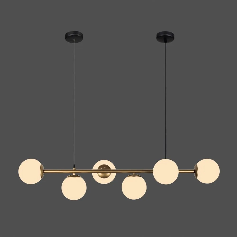 Lampada a sospensione di colore oro, altezza 120 cm Owl - Squid Lighting