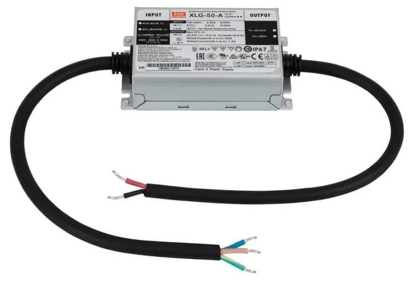 Lampione Stradale LED 50W 7.500lm/W - Lumileds chip Colore Bianco Naturale 4.000K