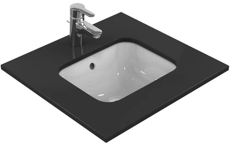 Lavabo da appoggio rettangolare in ceramica L 42 x H 17.5 x P 35 cm bianco