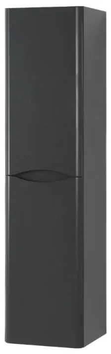 Colonna bagno sospesa 140 cm antracite 2 ante reversibili Zen