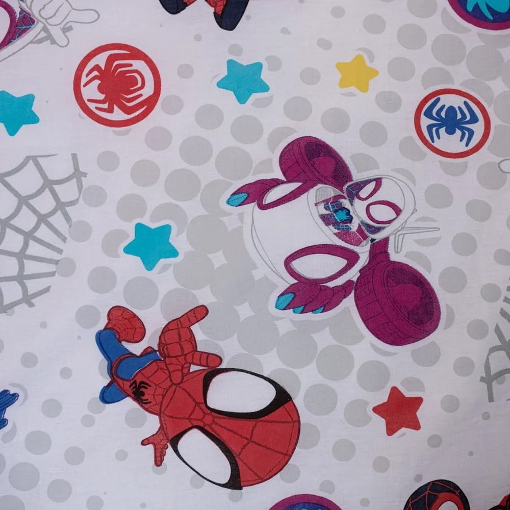 Set copripiumino e federa da bambini blu in cotone per letto singolo 140x200 cm Spidey – Jerry Fabrics