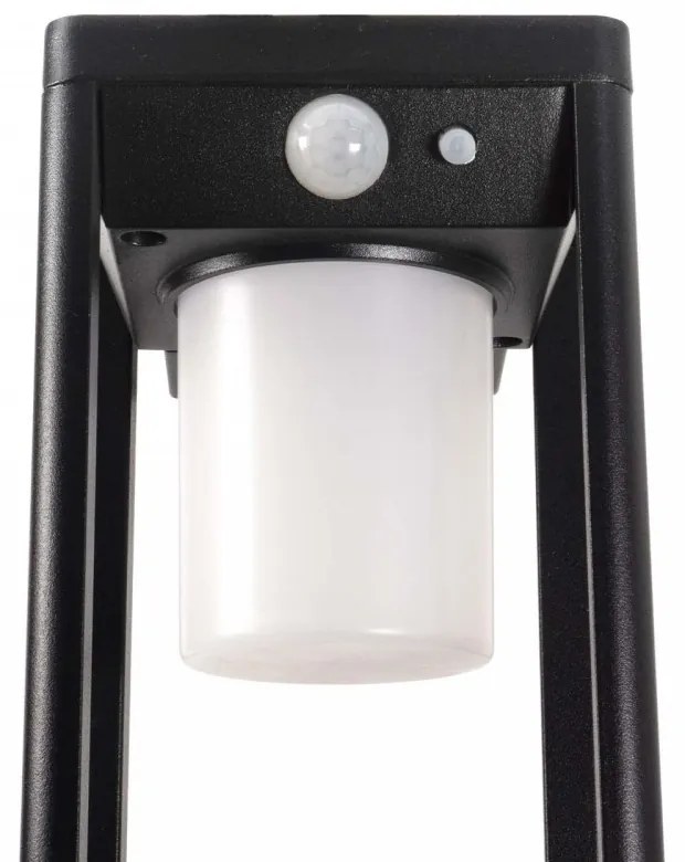 Applique da parete Solare con Sensore Movimento Nera IP54 serie Vimo Colore Bianco Naturale 4.000K