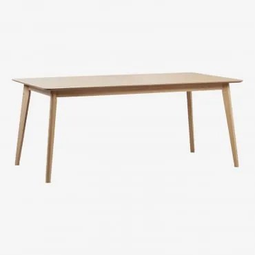 Tavolo da Pranzo Rettangolare Allungabile in Legno (180-230x100 cm) - Sklum