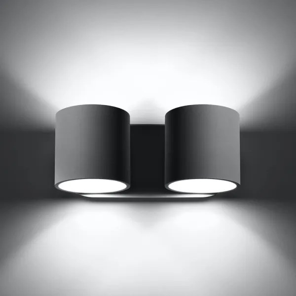 Luce Spot da parete ORBIS 2xG9/40W/230V grigio