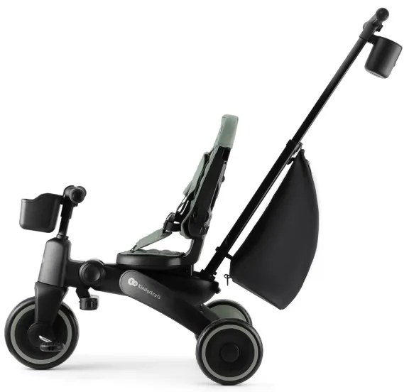 KINDERKRAFT - Triciclo per bambini 4 in 1 JAZZ 2 verde