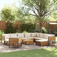 Set Divano da Giardino 12 pz con Cuscini Legno Massello Acacia 3214925