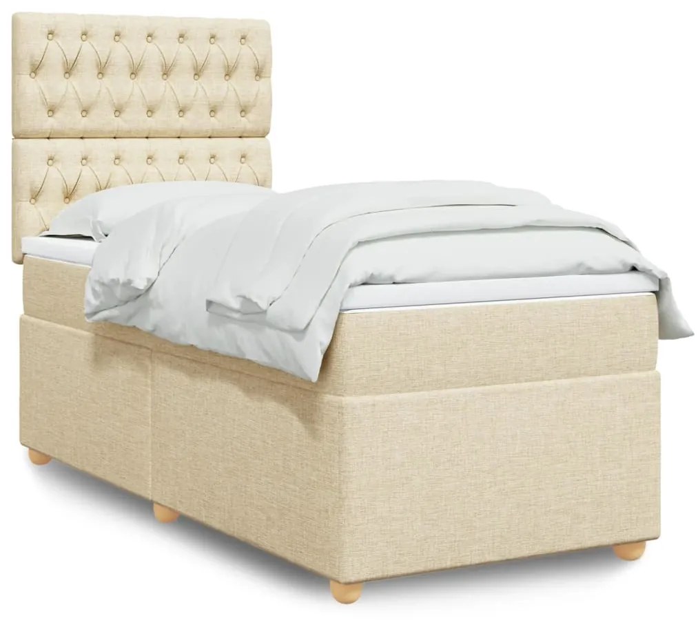Giroletto A Molle Con Materasso Crema 80x200 Cm İntessuto /
