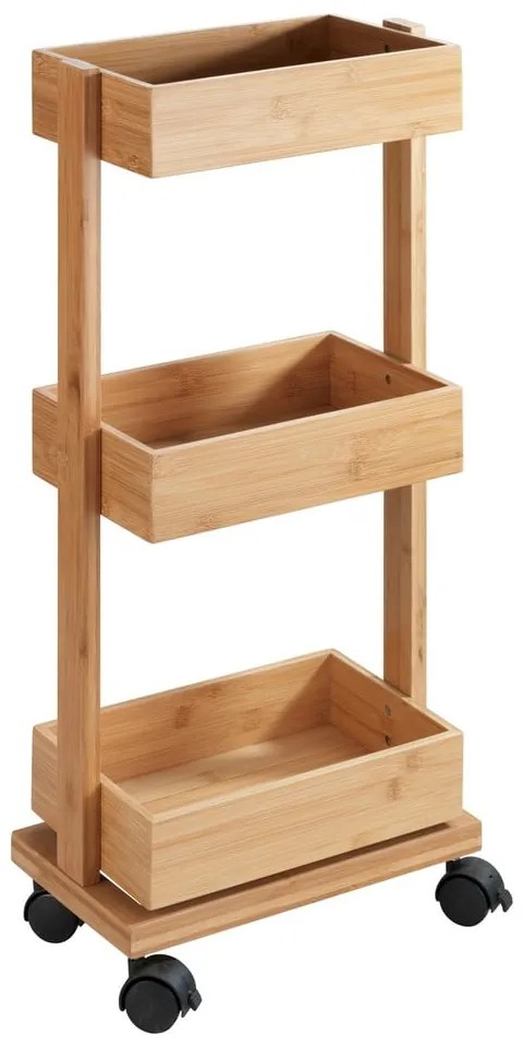 Carrello a tre piani in bambù Tortona - Wenko
