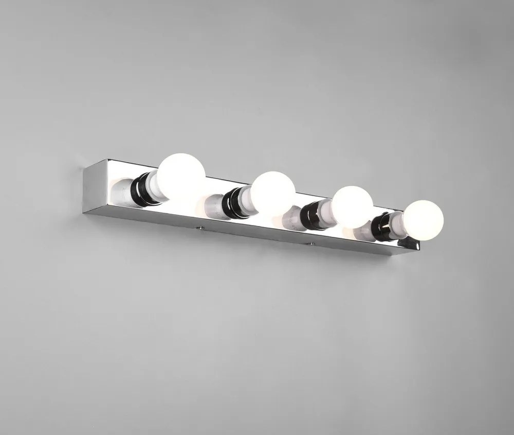 Lampada da parete in argento lucido Theatro - Trio