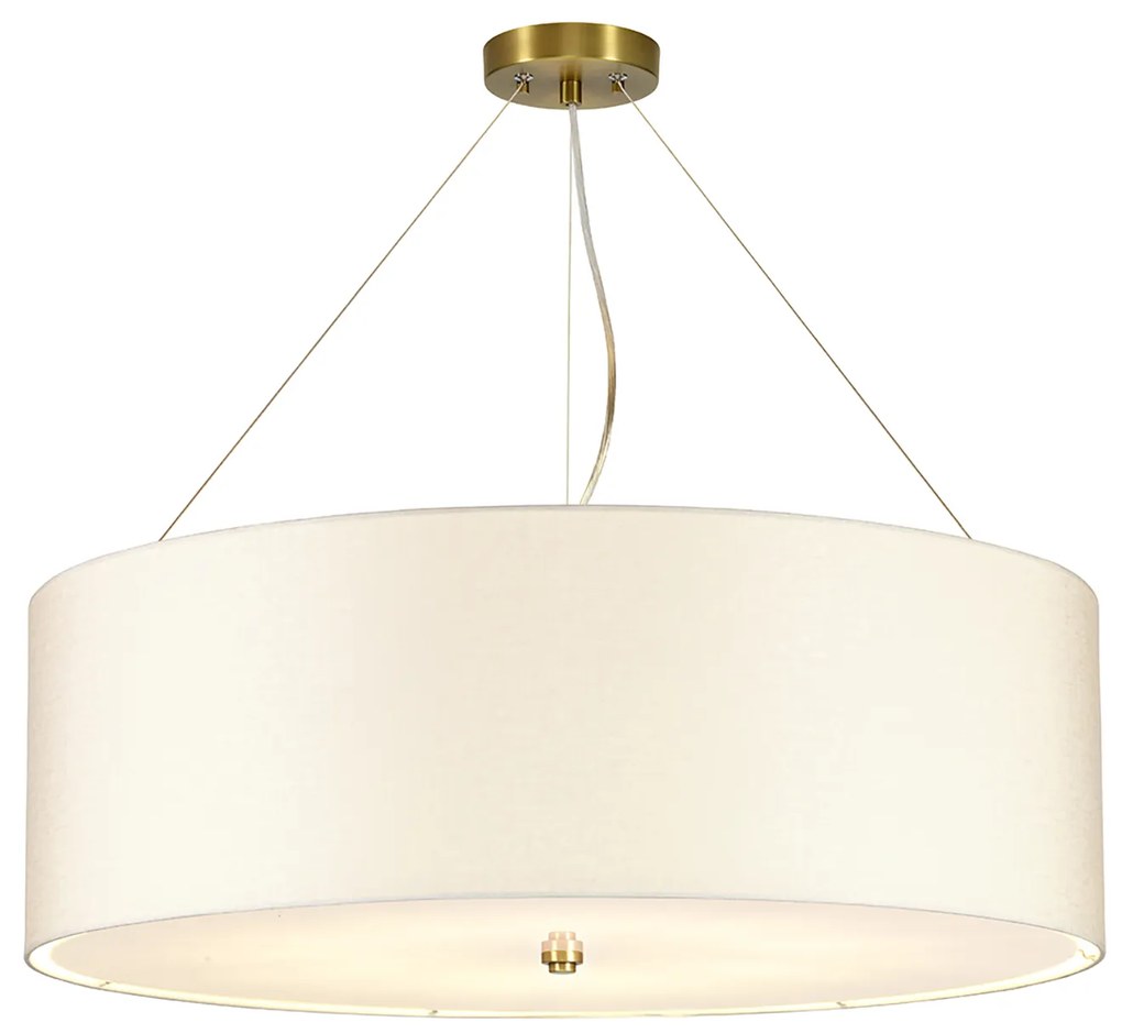 Lampadario Contemporaneo Pearce Acciaio Ottone Antico 7 Luci E27