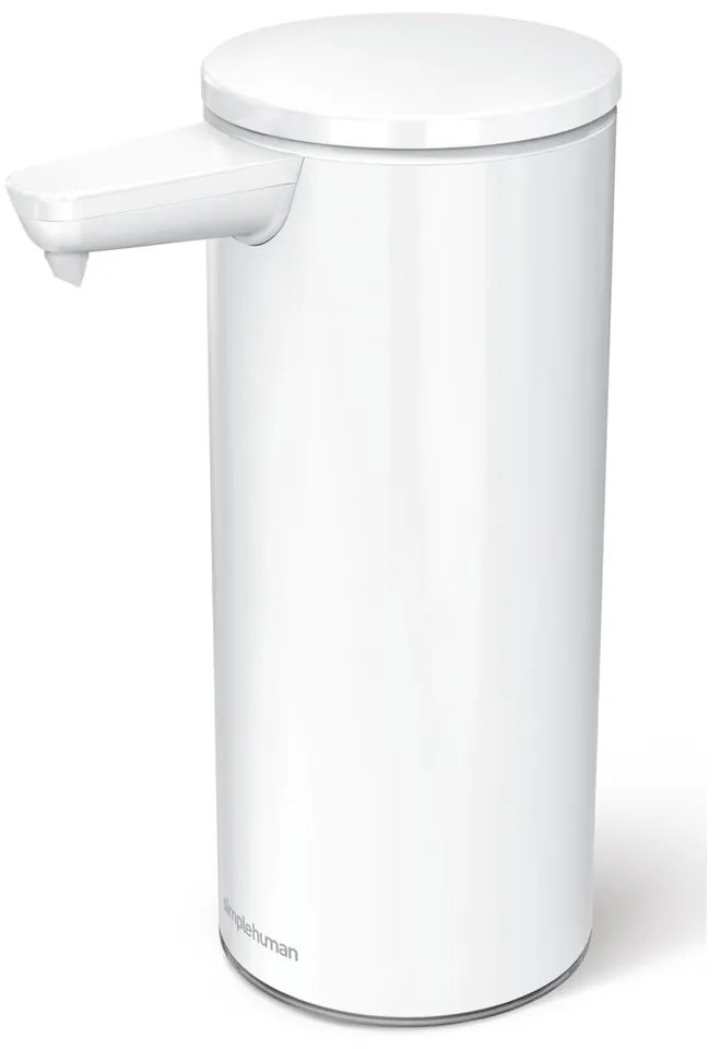 Dispenser di sapone bianco in metallo touchless 266 ml - simplehuman