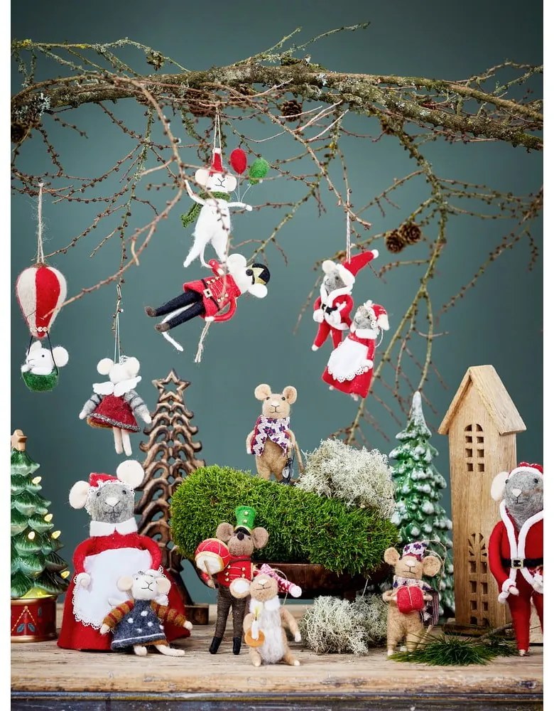 Decorazioni per albero di natale in set in lana 3 pz 11 cm Peo – Bloomingville