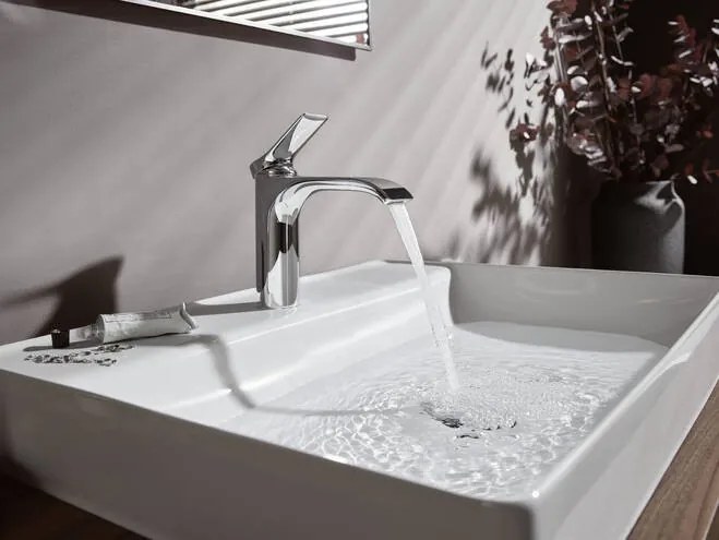 Coppia Miscelatori Lavabo 80 e Bidet Monocomando con salterello Cromo Vivenis Hansgrohe