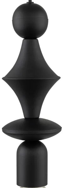 Lampadario a sospensione con filo TOWER 1xE27/15W/230V nero