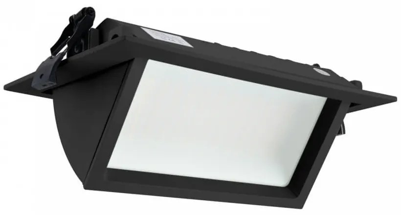 Faro LED da Incasso 44W, Foro 210x130, Nero con driver Philips Colore Bianco Naturale 4.000K