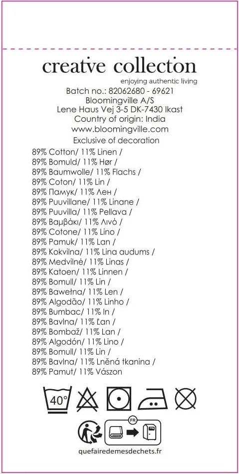 Tovaglietta in misto lino 33x48 cm Limone - Bloomingville