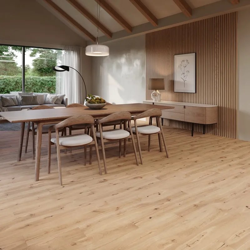 Parquet multistrato scala M in rovere naturale spazzolato natura sp. 14/4 mm 2.263 m²